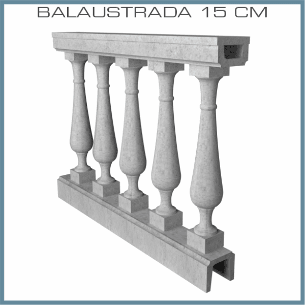 Balustrada de 15 cm (BNCL-53)