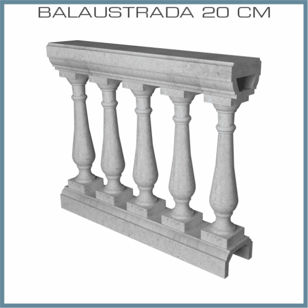 Balustrada de 20 cm (B-CLAS-62)