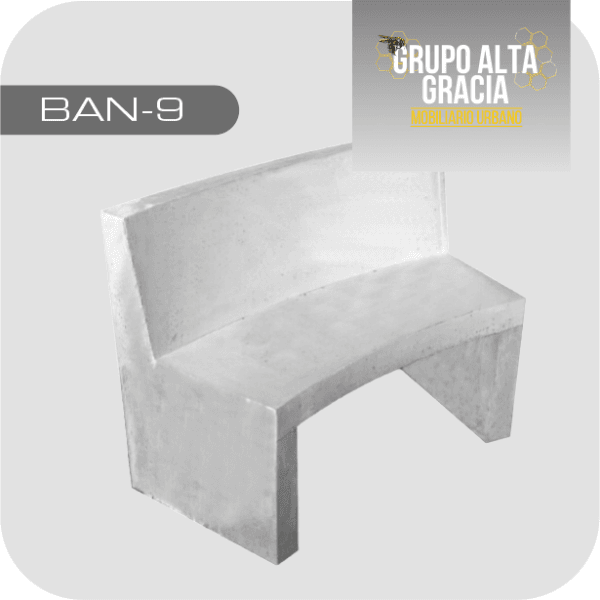 Banco Curvo con respaldo