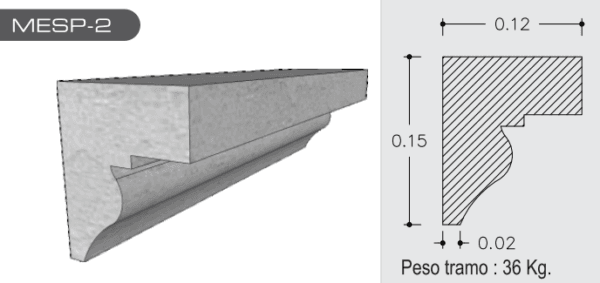 Moldura de vista MESP-2
