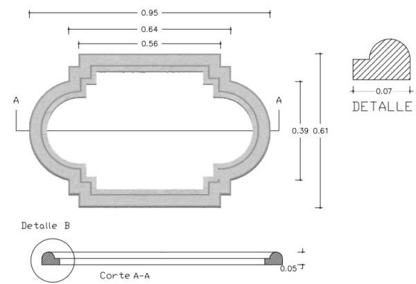 Marco de cuadrifoglio Rectangular - Image 2