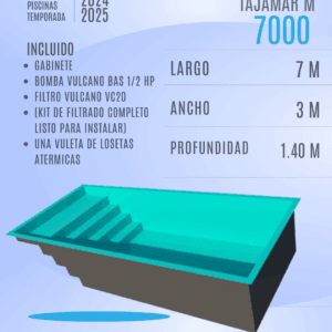 Piletas M7000 CON SOLARIUM