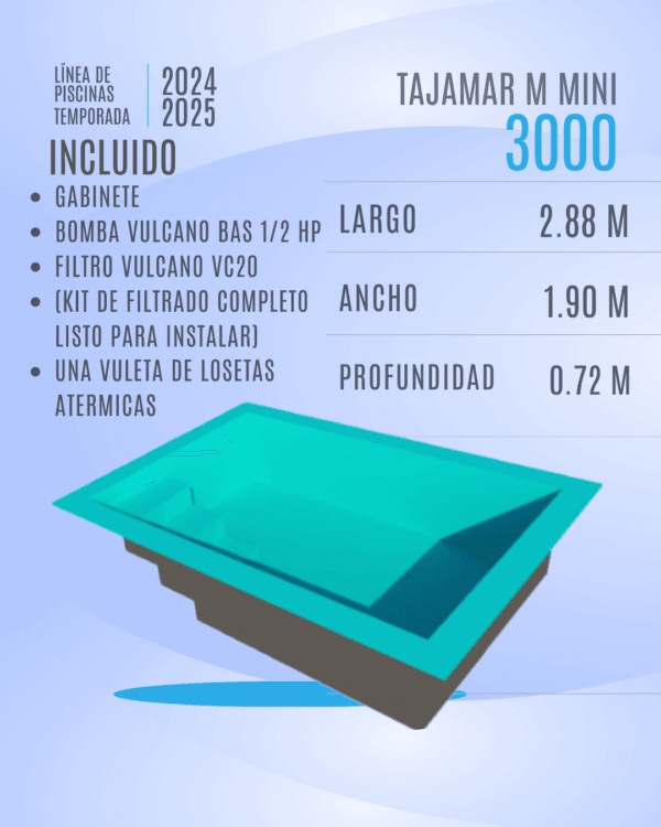 Pileta M3000 MINI
