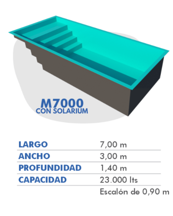 Piletas M7000 CON SOLARIUM