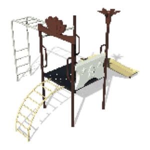 Mangrullo KIDS Nórdico con Trepador y Tobogán