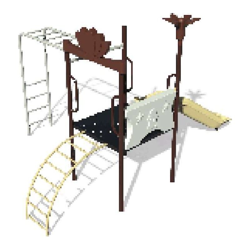 Mangrullo KIDS Nórdico con Trepador y Tobogán