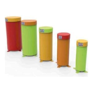 Juego de 5 Tambores Metálicos