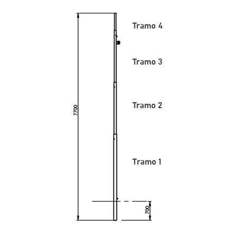 Columna de Alumbrado 7,7 m