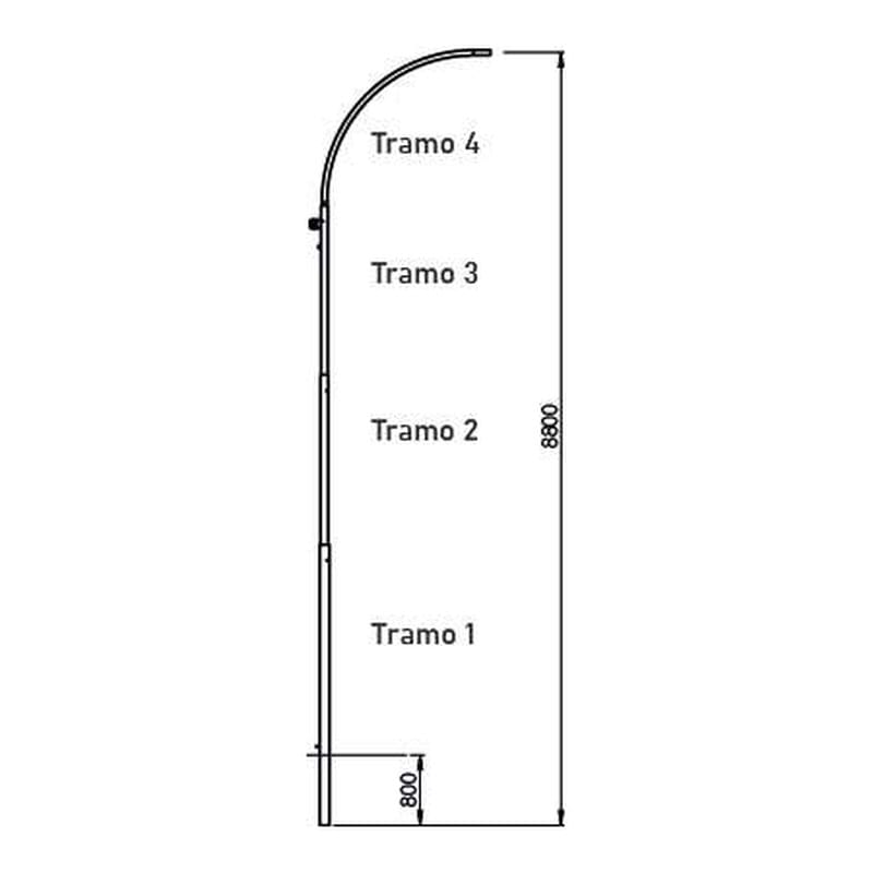 Columna de Alumbrado 8,8 m
