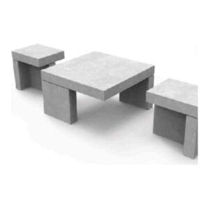 Kit de Patio Mesa Baja con Bancos
