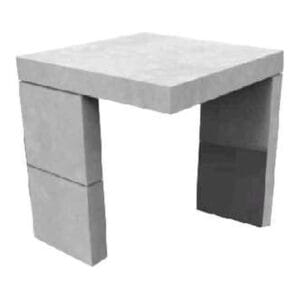 Mesa Recta Alta de Hormigón